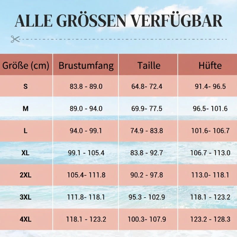 📢📢50 % Rabatt!! ⏰🩱Bademode im Sommertrend 2026👙Bauchweg-Badeanzug mit schmaler Passform und Übergröße für Damen