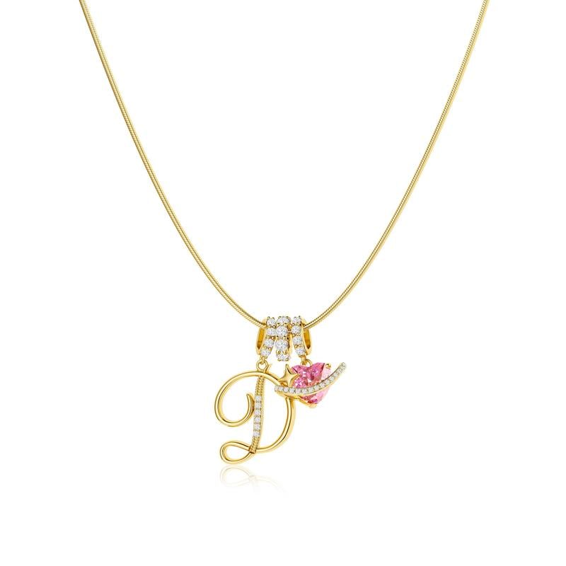 💖 LETZTER TAG – 50 % RABATT ✨ 3-lagige Anhänger-Halsketten mit Initialen A-Z 🎀 | Personalisiert & elegant