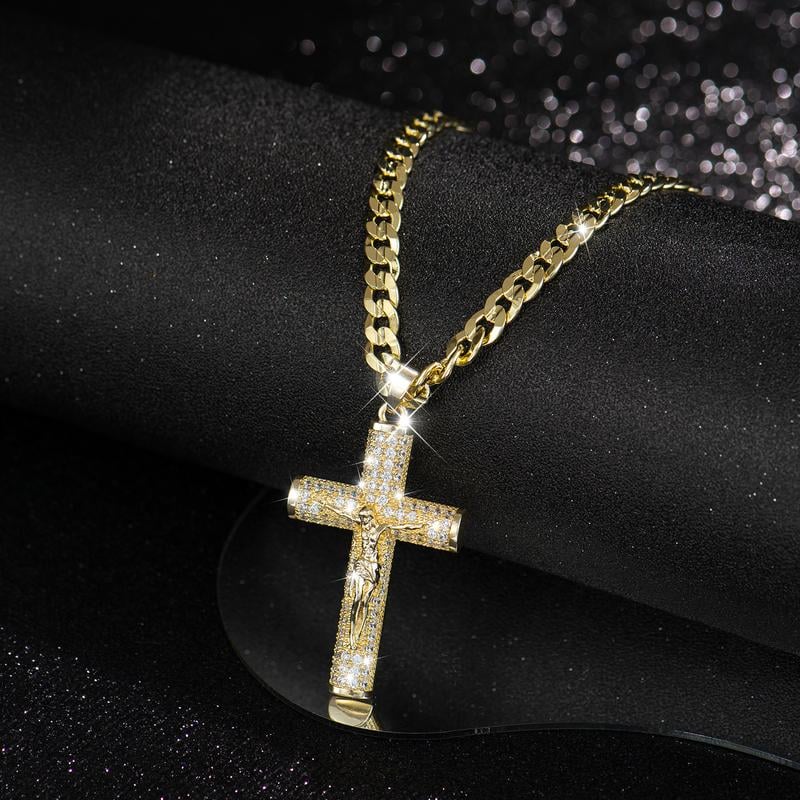 🎁 WINTER GROSSVERKAUF | 50% RABATT NUR ZEITLANG! ✝️ Jesus-Kruzifix-Anhänger-Halskette