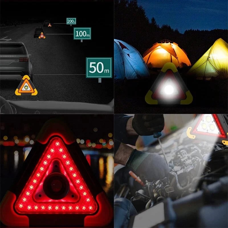 🆘 49% Rabatt!! 🔦 2-in-1 Solar-Warndreieck-Leuchten für den Notfall – ideal für Winter-Nacht-Pannen! 🚨 Sicheres Parking bei Pannen – jetzt Sicherheit doppelt sichern!
