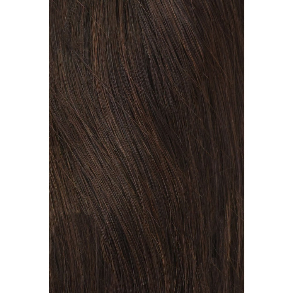 🔥Versandkostenfrei⏰ Nur noch heute 50% Rabatt! 🖤 Damen Clip-in Haarteil in natürlichem Schwarz | Unsichtbare Spitzenhaarverlängerung gegen dünne Stellen & Geheimratsecken, natürliches Echthaar-Look ✨