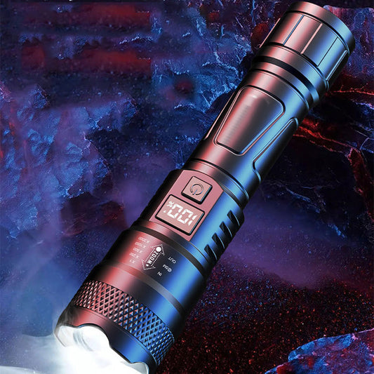 🔦 50% Rabatt + KAUF 2, ERHALT 1 GRATIS! 💥 Superstarke Zoom-Taschenlampe – extrem hell & wasserdicht – perfekt für Outdoor & Notfall!