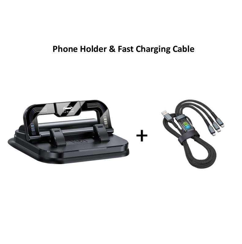 ✨📱Jetzt 50% Rabatt – ab nur 5,99 €! 🔄 Universeller 360° drehbarer & klappbarer Handyhalter – rutschfeste Basis für Schreibtisch, Auto & unterwegs. 🚗💻