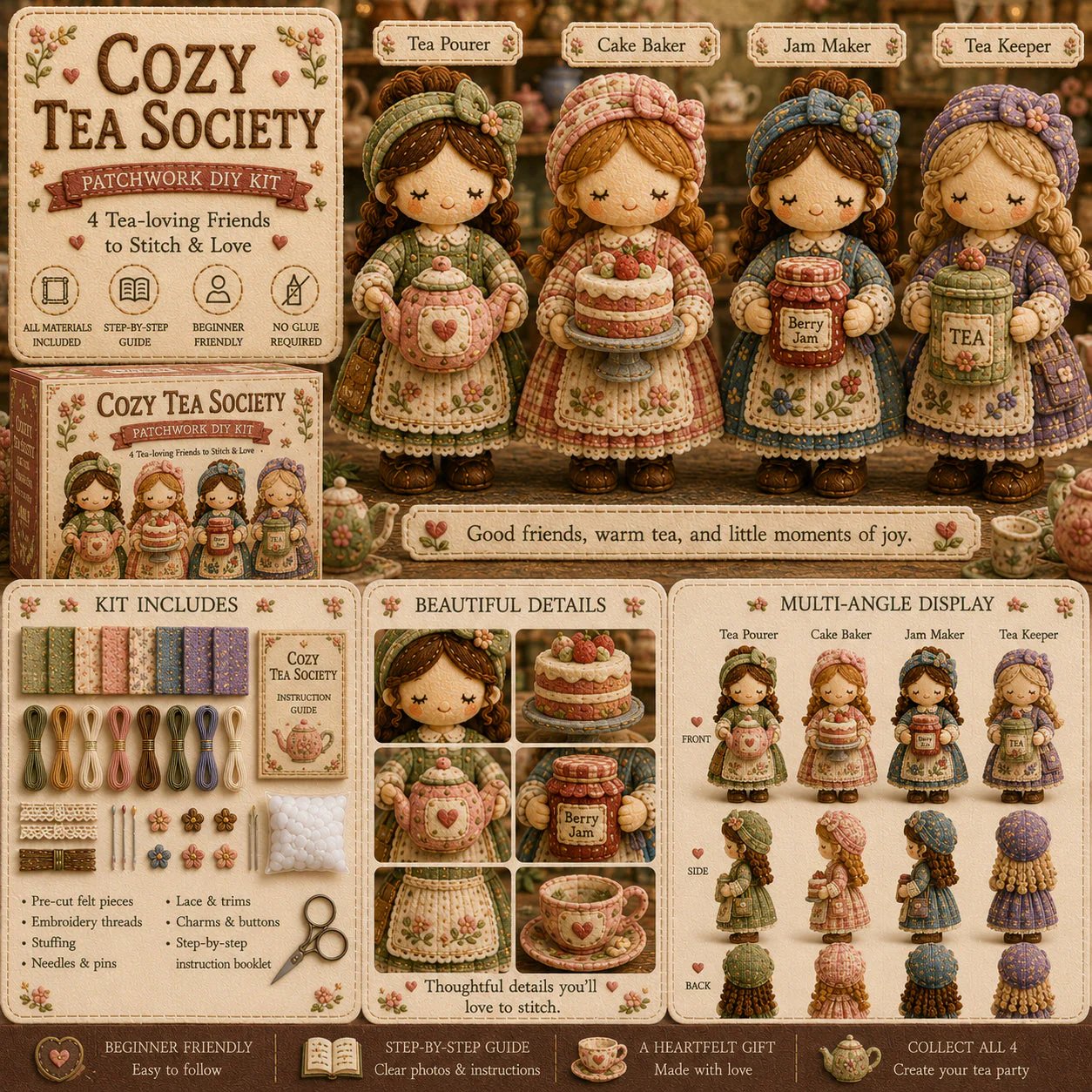 🎁Hot Sales-49% OFF🧵 Tiny Worlds Collection – Patchwork DIY Kit Series
