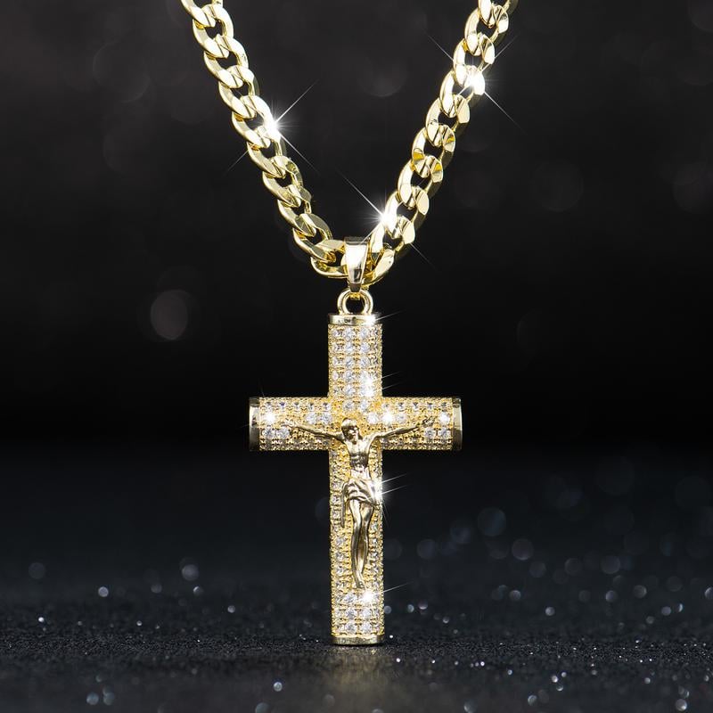 🎁 WINTER GROSSVERKAUF | 50% RABATT NUR ZEITLANG! ✝️ Jesus-Kruzifix-Anhänger-Halskette