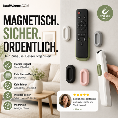 ✨ Magnetischer bohrfreier Wandhalter mit starker Klebekraft, 4 Stück