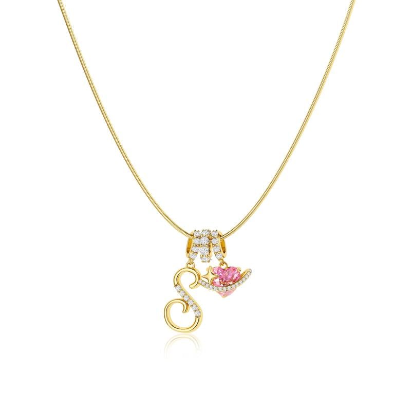 💖 LETZTER TAG – 50 % RABATT ✨ 3-lagige Anhänger-Halsketten mit Initialen A-Z 🎀 | Personalisiert & elegant