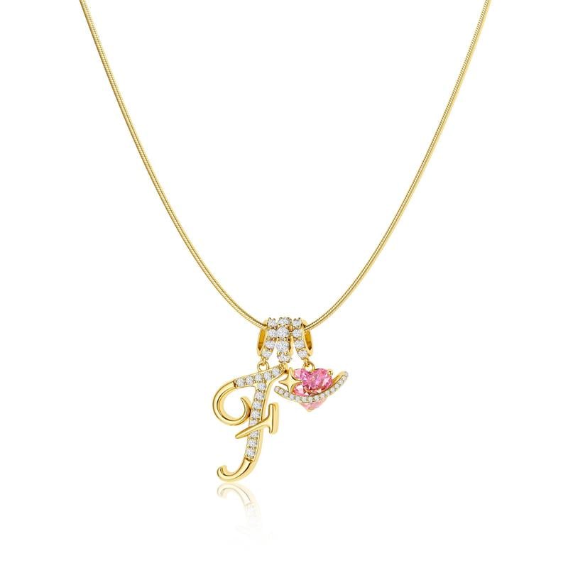 💖 LETZTER TAG – 50 % RABATT ✨ 3-lagige Anhänger-Halsketten mit Initialen A-Z 🎀 | Personalisiert & elegant