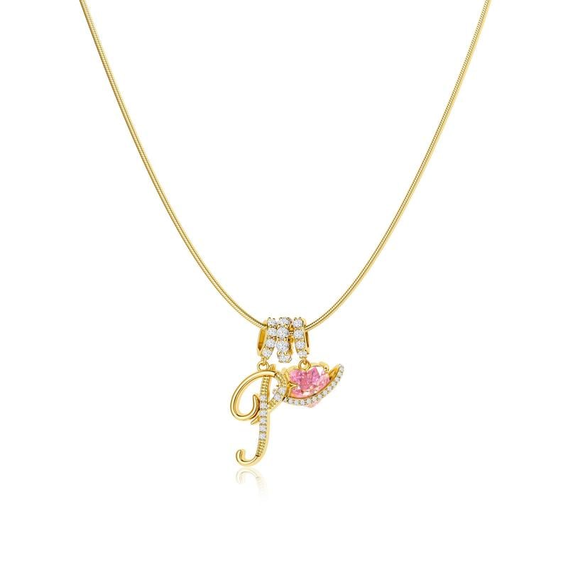 💖 LETZTER TAG – 50 % RABATT ✨ 3-lagige Anhänger-Halsketten mit Initialen A-Z 🎀 | Personalisiert & elegant