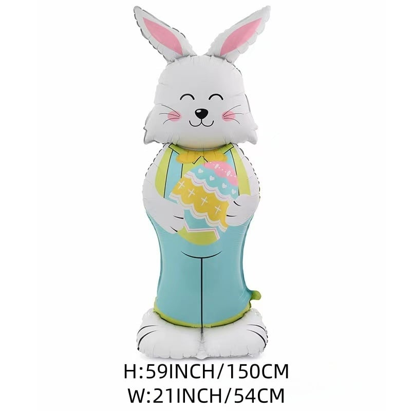 🎁Oster-Frühbucherangebot🐰3D-Stehhasenballon Extra Large – selbsttragend und festlich
