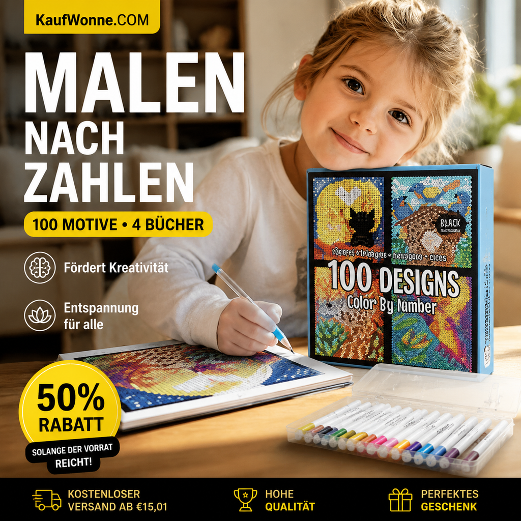 🔥Solange der Vorrat reicht 50 % Rabatt!🎉Farbe durch Zahl Buch