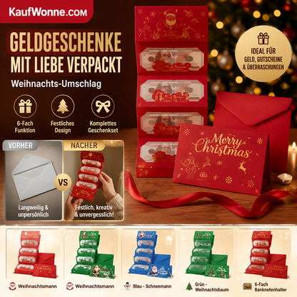 🎁🔥 Früher Weihnachts‑Sale ✉️ Weihnachts‑Geldgeschenk‑Umschläge 3‑er‑Set🎅🎄