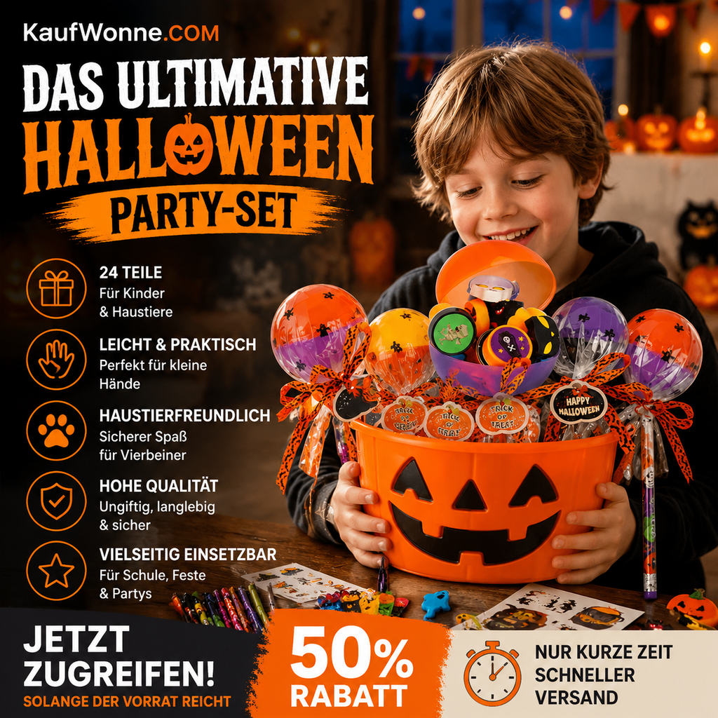 🎃 Halloween-Party-Spielzeug- und Schreibwaren-Sortiment