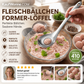 🍢 Fleischbällchen-Löffel aus Edelstahl – Kleckerfrei & einfach in der Handhabung