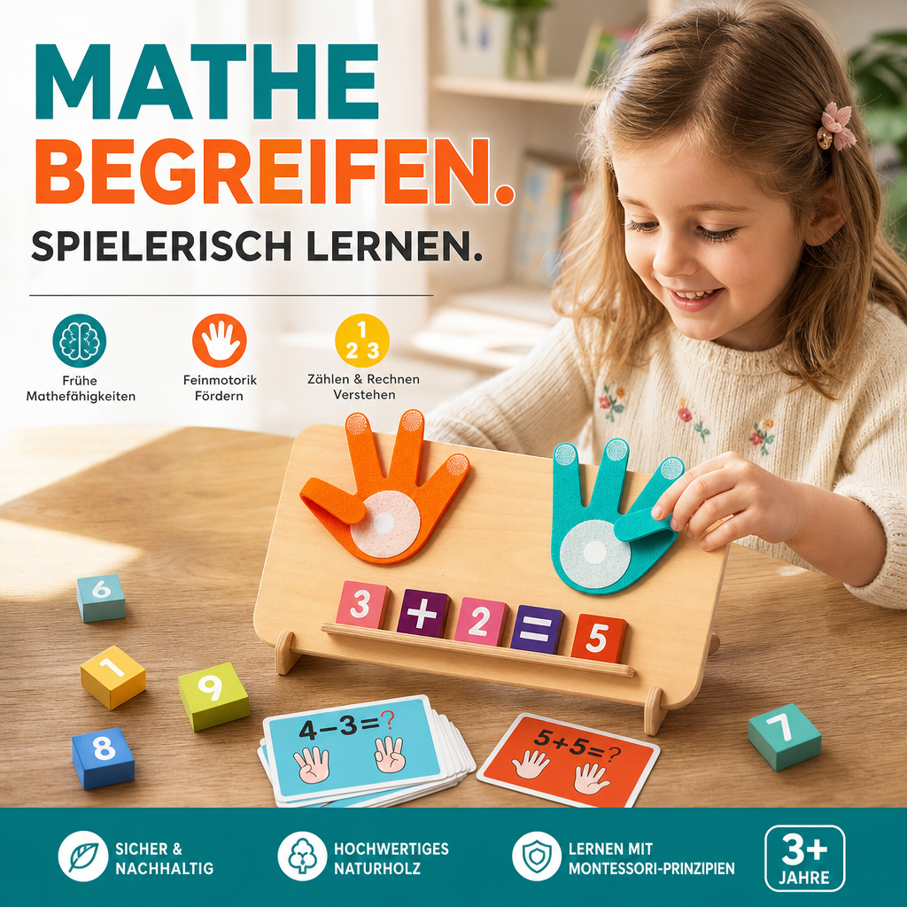 🧮Pädagogische Mathematik‑Lernspielzahlen‑Zählblöcke | Greifbares Lernmaterial für Zahlen und Rechnen