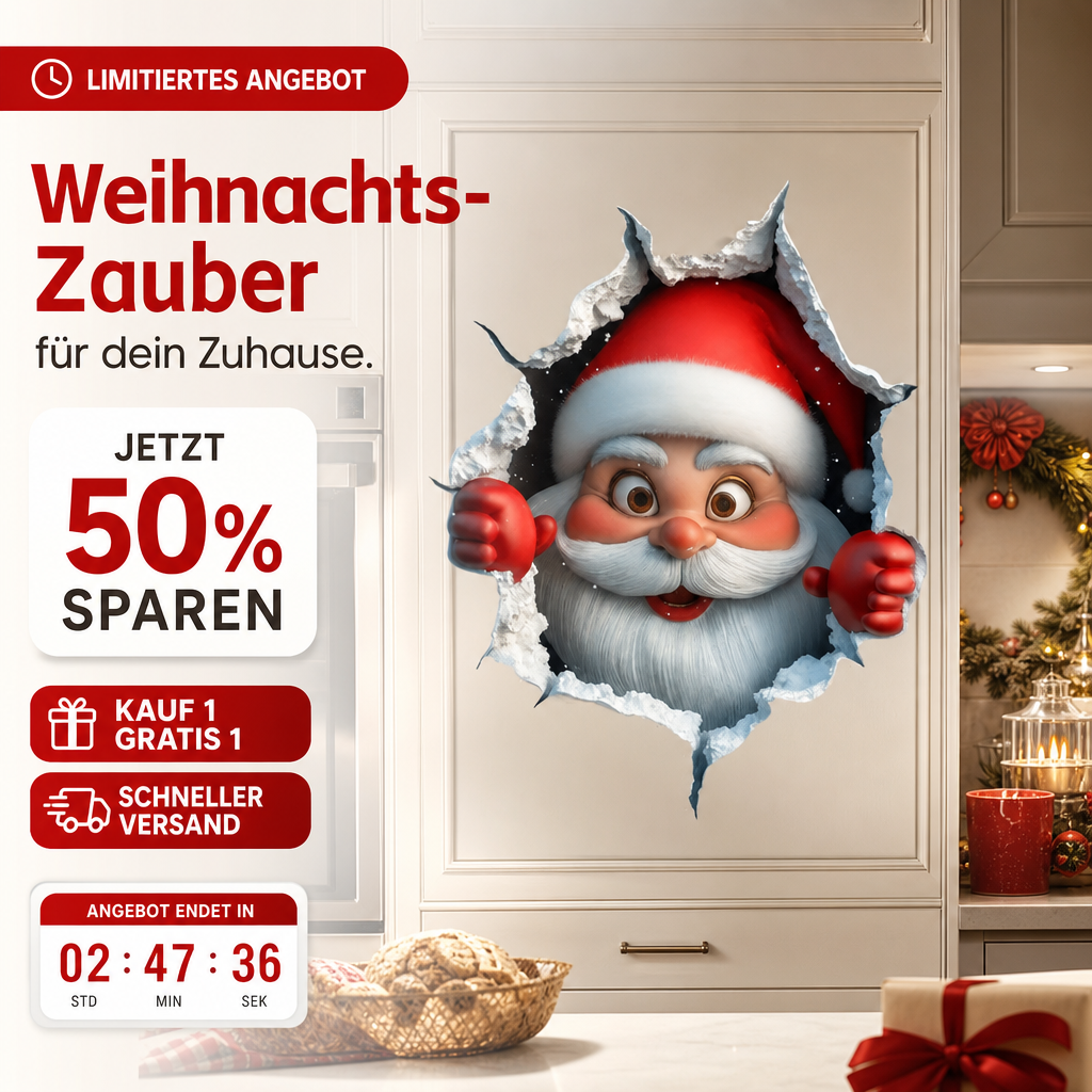 🎄Frühes Weihnachtsangebot: 50 % Rabatt🎅✨Kreative Weihnachts-Wandtattoos