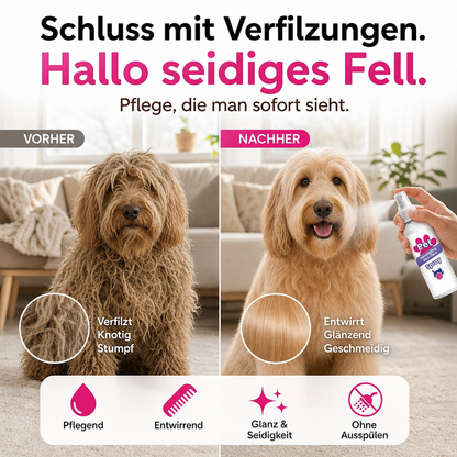🔥🎁 2+1 GRATIS!!🥳 💞 50K+ VERKAUFT! ⚡🐾 Fellpflege‑Spray für Hunde und Katzen, pflegend, gegen verfilztes Fell, angenehmer Duft