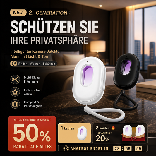 🔥🎁 2+1 GRATIS!! 🥳🔍 Kompakter Infrarot-Kameradetektor – Versteckte Kameras Entdecken, Hohe Empfindlichkeit & Tragbares Design 🔒