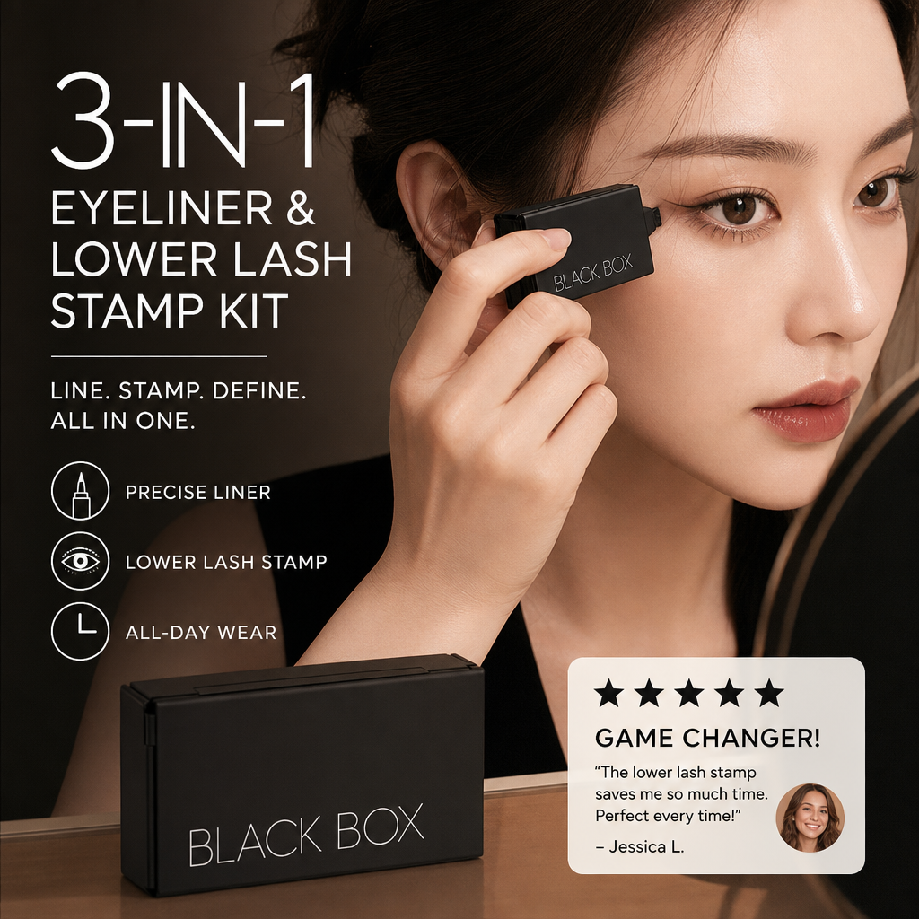 🔥🎁 2+1 GRATIS!!🥳 50K+ VERKAUFT! ⚡👁️ 3-in-1 Eyeliner & Wimpernstempel-Set – Wasserfest, Wischfest & Langanhaltend – Perfektes Augen-Make-up in Sekunden ✨💄