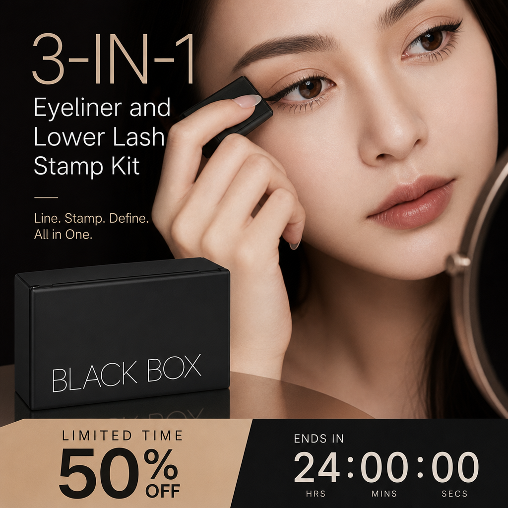 🔥🎁 2+1 GRATIS!!🥳 50K+ VERKAUFT! ⚡👁️ 3-in-1 Eyeliner & Wimpernstempel-Set – Wasserfest, Wischfest & Langanhaltend – Perfektes Augen-Make-up in Sekunden ✨💄