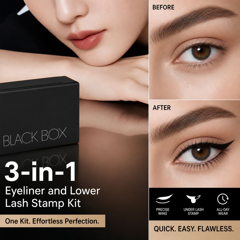 🔥🎁 2+1 GRATIS!!🥳 50K+ VERKAUFT! ⚡👁️ 3-in-1 Eyeliner & Wimpernstempel-Set – Wasserfest, Wischfest & Langanhaltend – Perfektes Augen-Make-up in Sekunden ✨💄