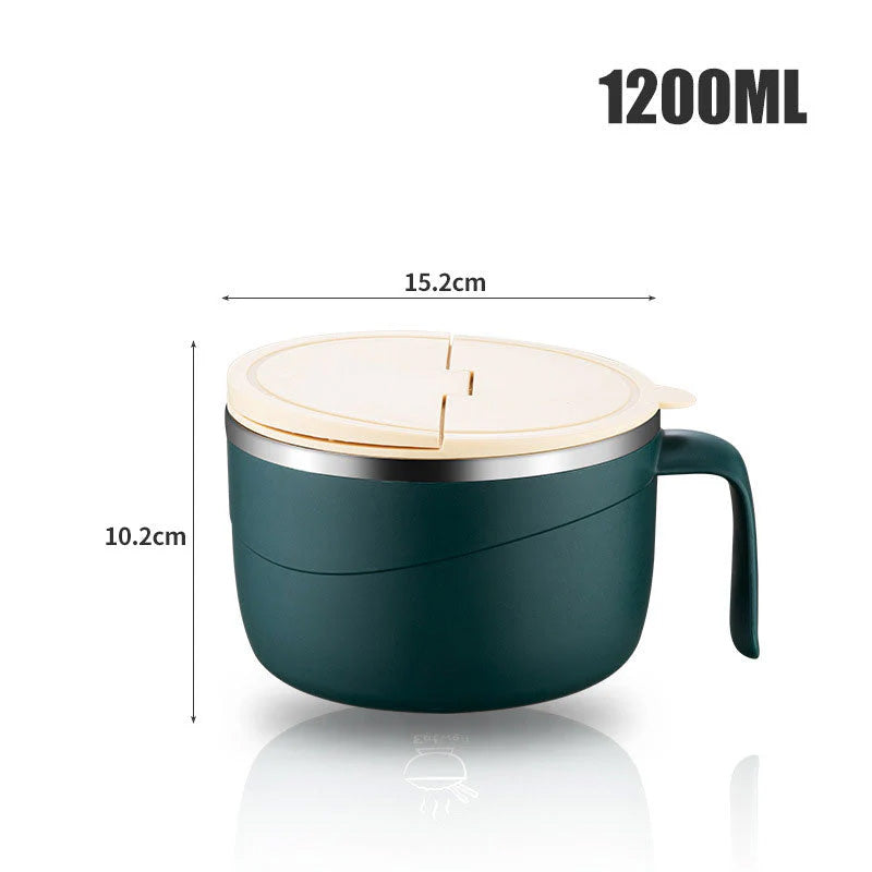 🔥Letzte 4 Stunden Angebot: 50 % sparen⏰🍜304 Edelstahl isolierte Ramen-Schüssel