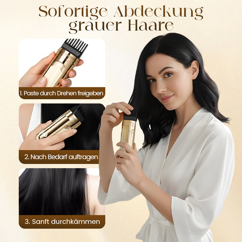 💇‍♀️ KAUFE 2, ERHALTE 1 GRATIS! ✨ 2-in-1 praktischer Haarfärbekamm für graues Haar – Sofortige Grauabdeckung, Sanfte Formel & Wasserdicht 🎨📦