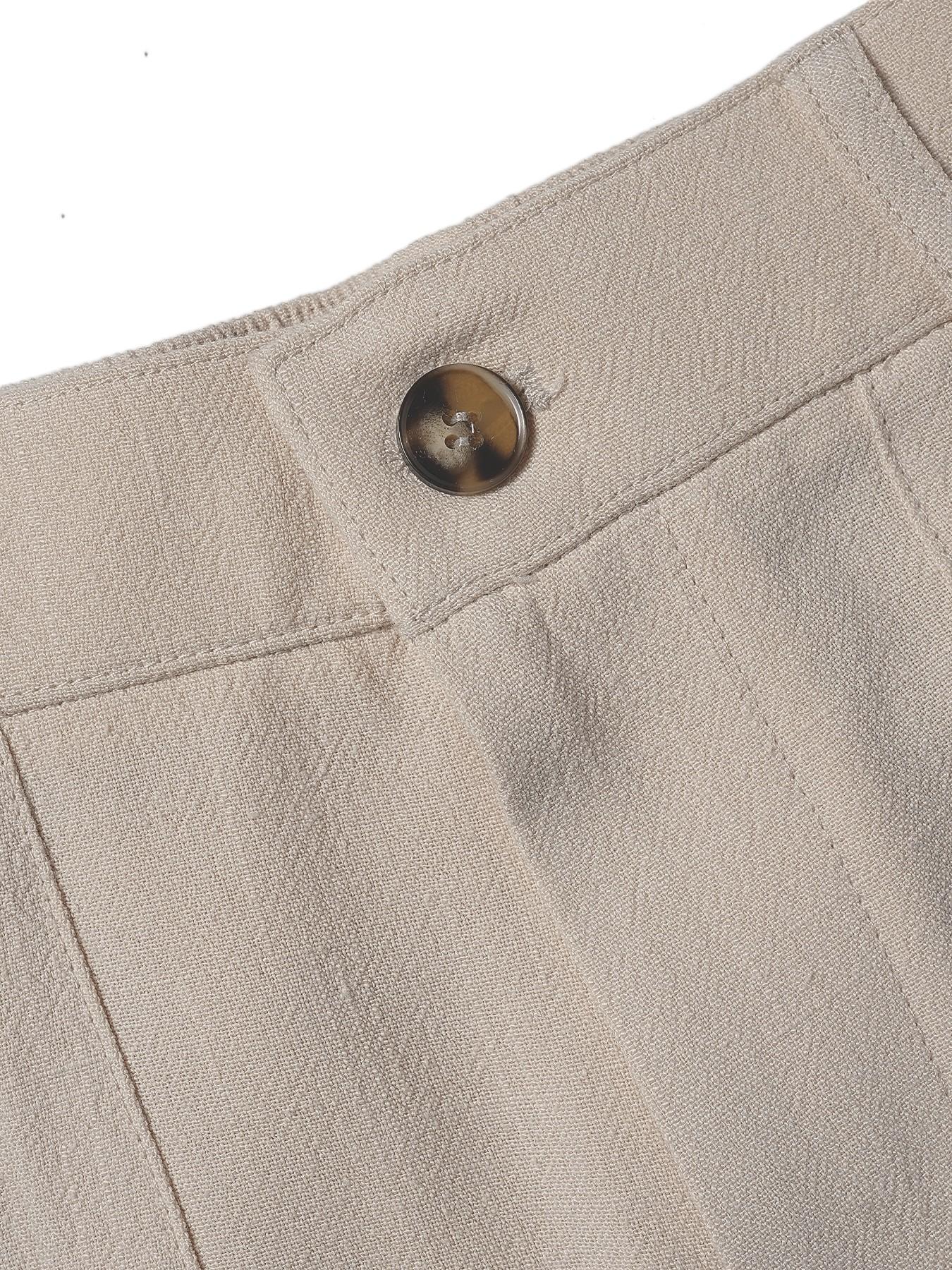 🔥🔥 2026 NEU 🥳☀️ Lässige Damen Loungehose aus Baumwoll-Leinen-Mix 👖 Fließend, gerades Bein & hoher Bund – perfekt für Sommer & Alltag 🌸