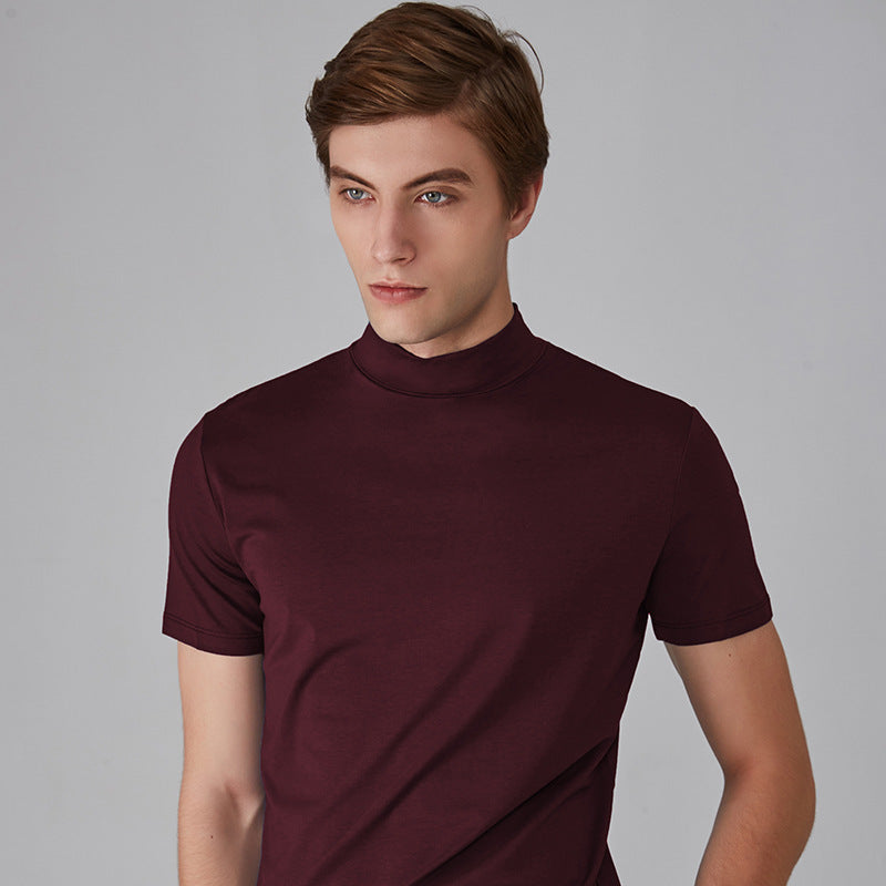 🔈🔈2026 Heißer Verkauf – 50 % Rabatt🎁Hochgeschlossenes, schmal geschnittenes T-Shirt für Herren