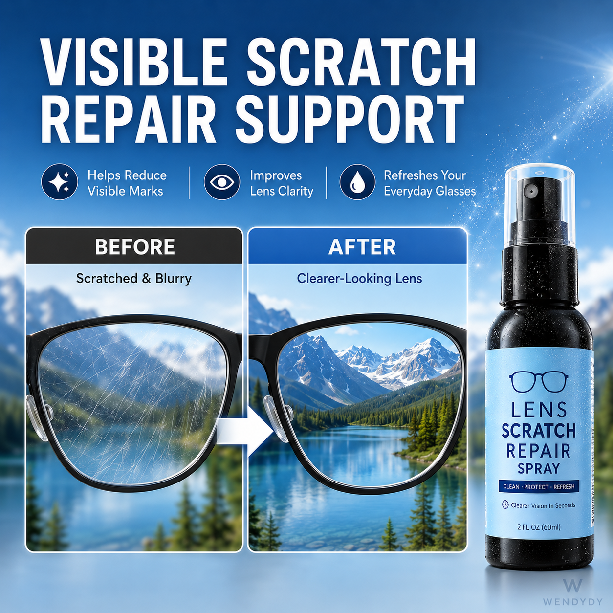 🔥HEISSER VERKAUF 50% RABATT😎Professionelles Linsenkratz-Reparaturspray