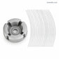 🌿 Schwerlast 4-Faden Aluminium Trimmerkopf – Universal passend, breite Schnittfläche für schnelle Rasen- und Unkrautpflege