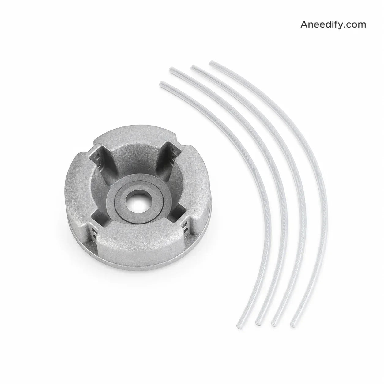 🌿 Schwerlast 4-Faden Aluminium Trimmerkopf – Universal passend, breite Schnittfläche für schnelle Rasen- und Unkrautpflege