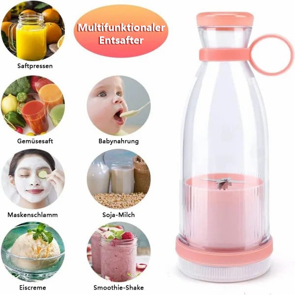 🍊 50% RABATT! 🥤✨ Bestseller Tragbarer Entsafter – Frischer Saft | Früchte, Shakes & mehr🍓