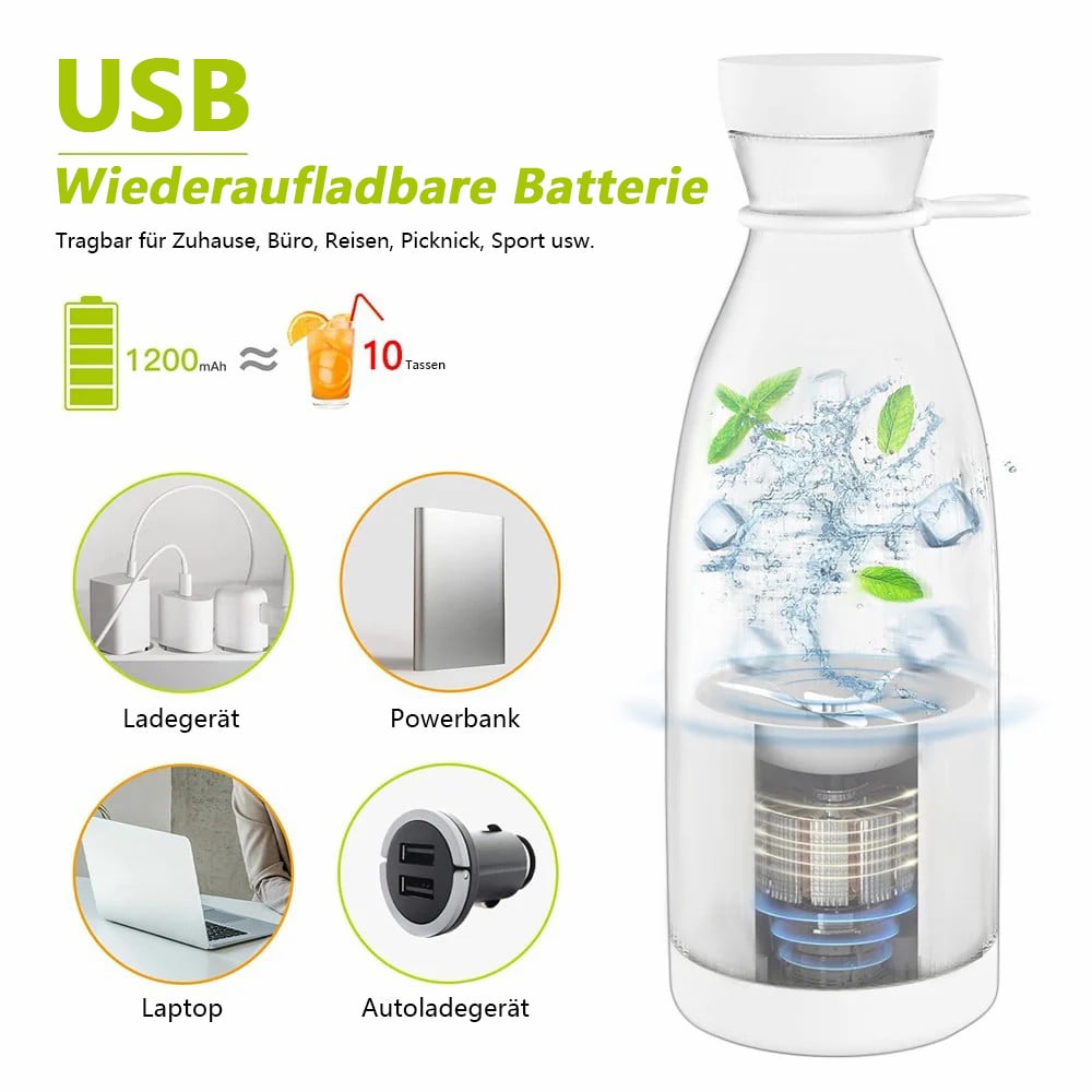 🍊 50% RABATT! 🥤✨ Bestseller Tragbarer Entsafter – Frischer Saft | Früchte, Shakes & mehr🍓