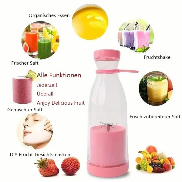 🍊 50% RABATT! 🥤✨ Bestseller Tragbarer Entsafter – Frischer Saft | Früchte, Shakes & mehr🍓