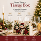🔥🎁 2+1 GRATIS!!🎄✨ Decorative Beaded Christmas Tissue Box Cover – Elegant Santa, Snowman & Reindeer Holiday Decor