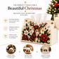 🔥🎁 2+1 GRATIS!!🎄✨ Decorative Beaded Christmas Tissue Box Cover – Elegant Santa, Snowman & Reindeer Holiday Decor