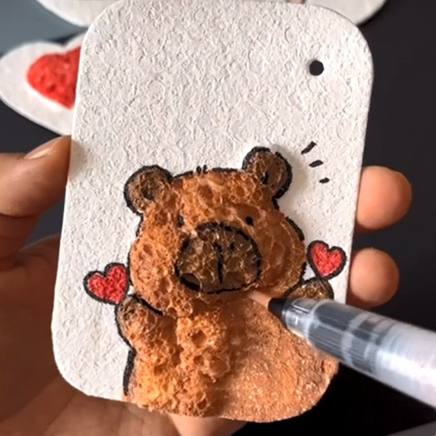 🎄✨3D-Kunstpapier-Set  | Zeichnen – Wasser hinzufügen – Aufblasen – Kreativer Spaß für Groß und Klein🎁