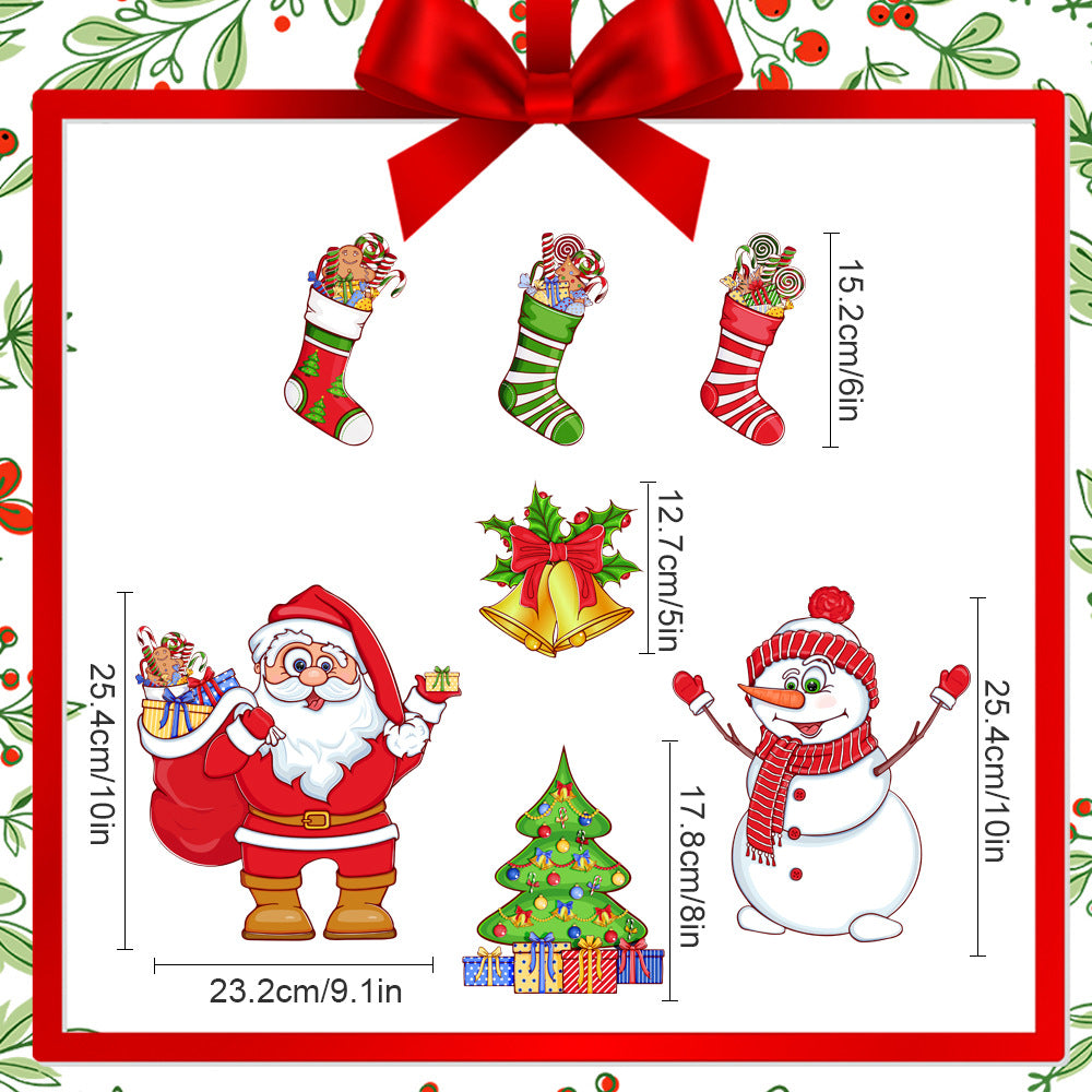 🎅 Weihnachts-Magnetaufkleber, festliche Dekoration für Kühlschrank und Metalloberflächen