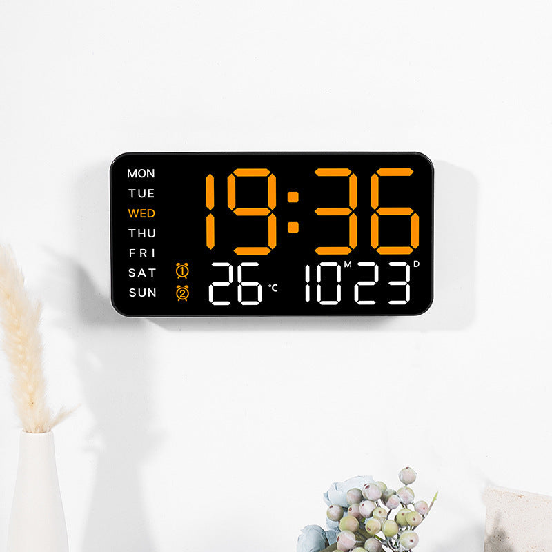 📢📢50 % RABATT !! ⏰Multifunktionale dekorative LED-Digital-Wanduhr，Die grenzenlose Digitaluhr für das moderne norwegische Zuhause | Funktional & dekorativ