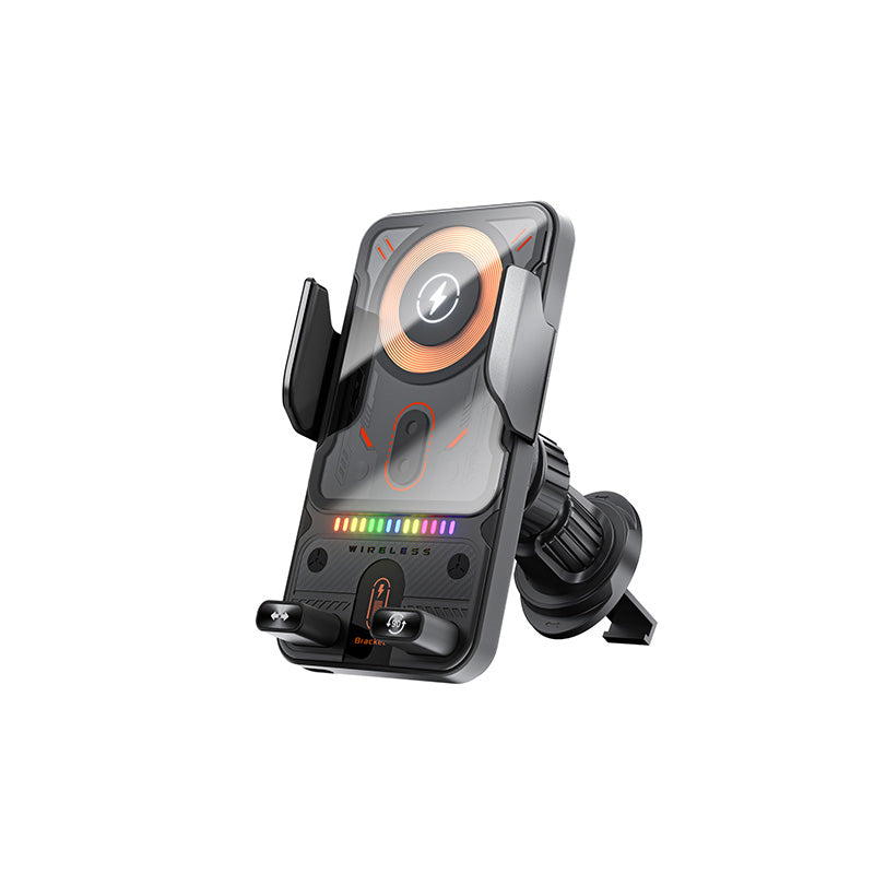 📢📢50 % Rabatt!! ⏰Intelligenter 2-in-1-Autotelefonhalter mit automatischer Drehfunktion und kabellosem Ladegerät⚡