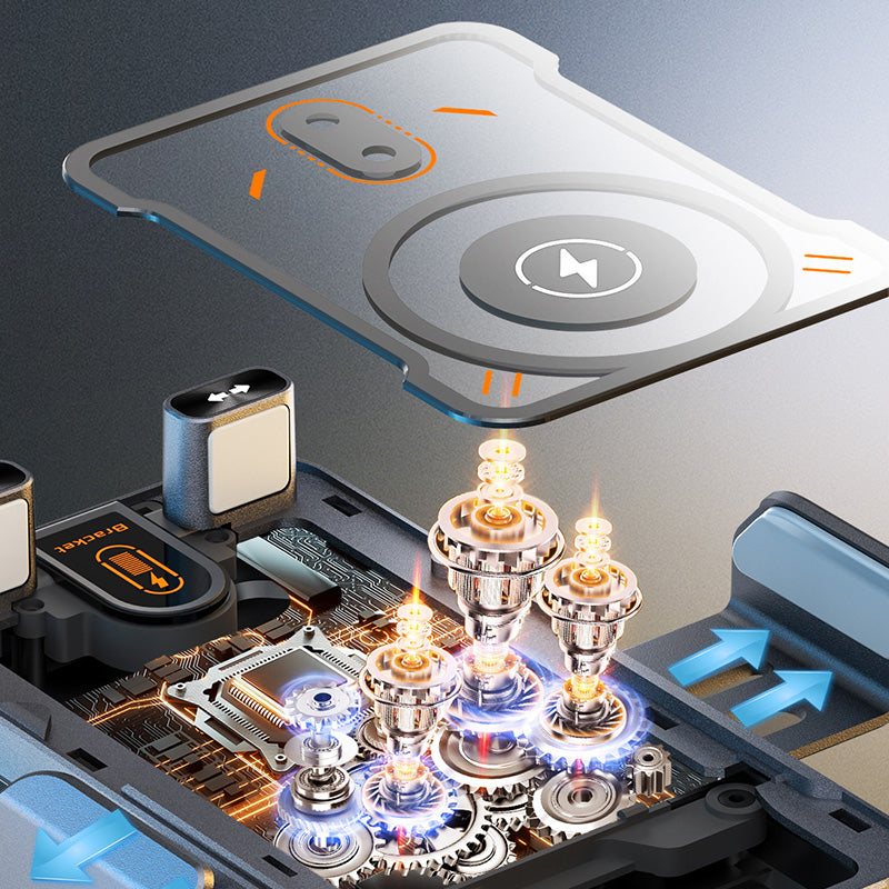 📢📢50 % Rabatt!! ⏰Intelligenter 2-in-1-Autotelefonhalter mit automatischer Drehfunktion und kabellosem Ladegerät⚡