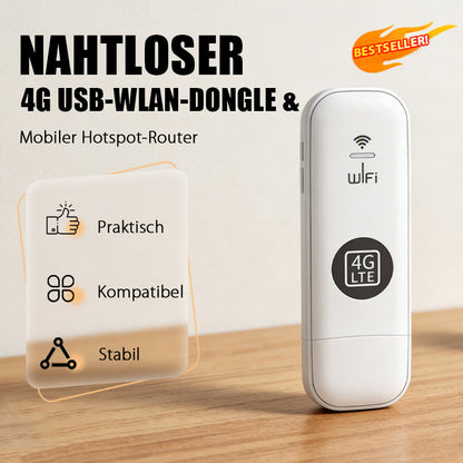 📢📢50 % Rabatt!! ⏰🚀💨 Tragbarer 4G WiFi-Stick mit unbegrenztem Datenhotspot 🛡️📡 Dein mobiles Büro, überall sofort online!🏕️✈️