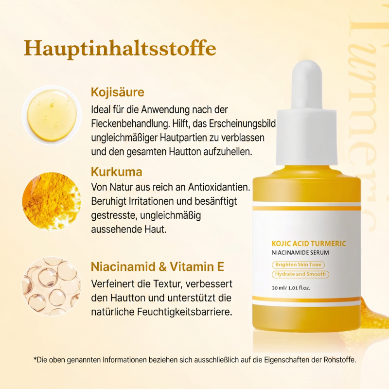 Kojisäure-Kurkuma-Aufhellungsserum