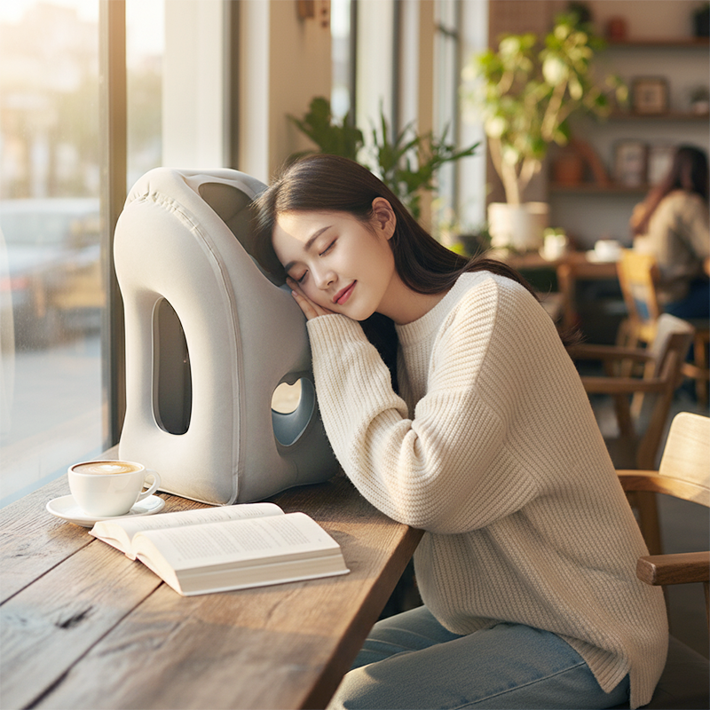 🧳 50 % sparen! 💤 Aufblasbares Reisekissen – ergonomischer Komfort für unterwegs ✨