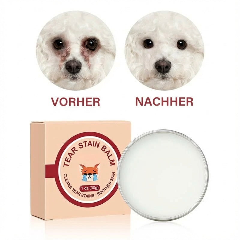 ⏳🔥50% RABATT 🐱🐶 Set aus Schutzcreme und Bürste gegen Tränenspuren für Haustiere – sanfte Pflege für Katzen und Hunde