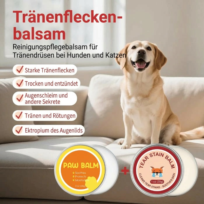 ⏳🔥50% RABATT 🐱🐶 Set aus Schutzcreme und Bürste gegen Tränenspuren für Haustiere – sanfte Pflege für Katzen und Hunde
