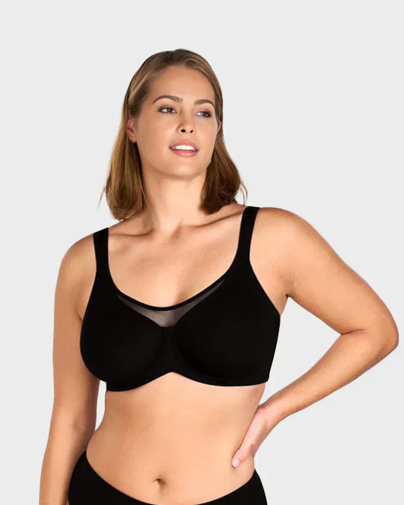 🔥Letzter Tag zum Sonderpreis von 11.49 €! 💐 Eleganter, transparenter Damen-BH mit voller Abdeckung in großen Größen