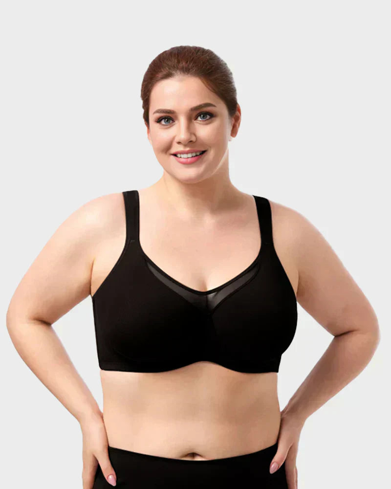 🔥Letzter Tag zum Sonderpreis von 11.49 €! 💐 Eleganter, transparenter Damen-BH mit voller Abdeckung in großen Größen