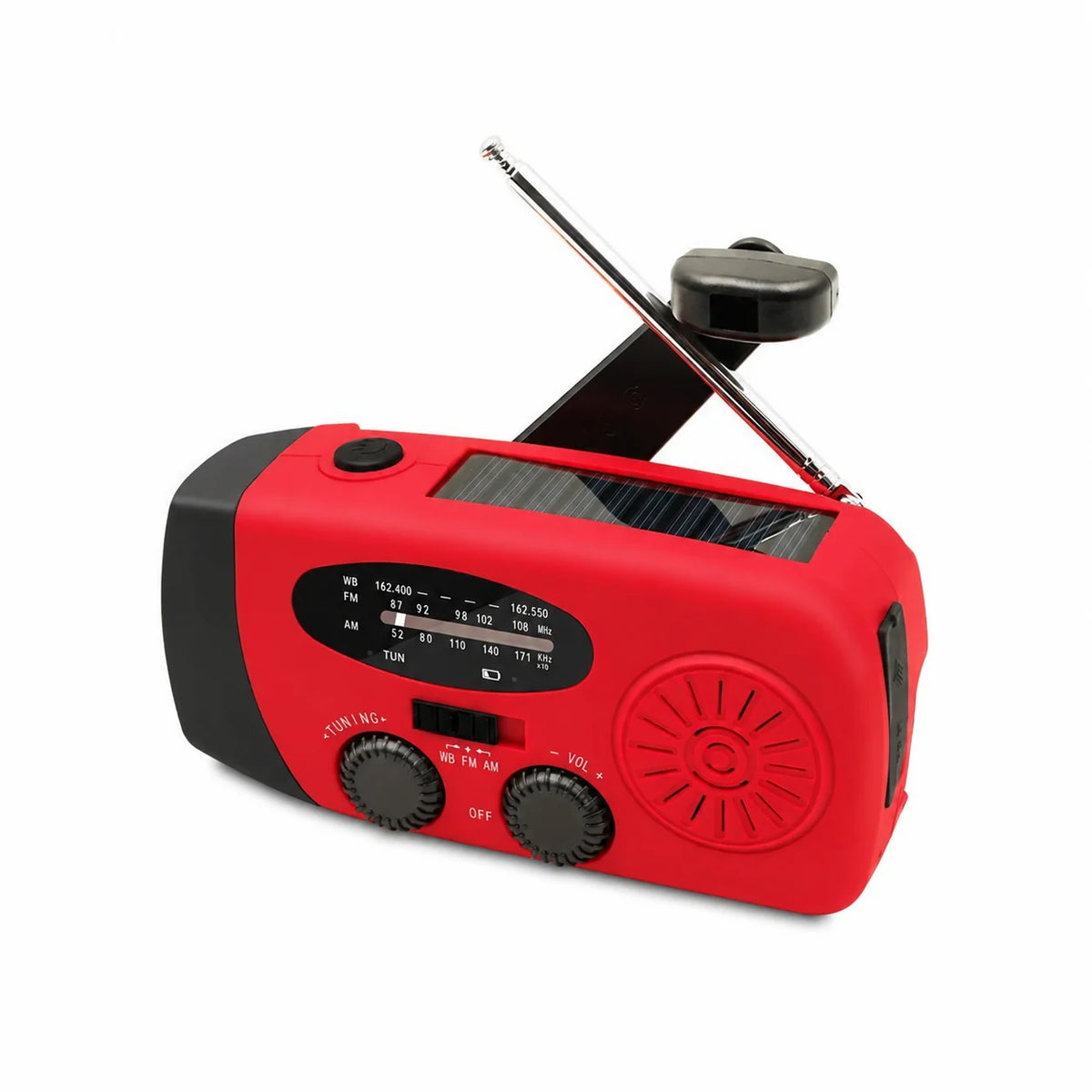 🔥50 % RABATT!📻Solarbetriebenes Kurbelradio für Notfälle mit Wetterwarnung✨